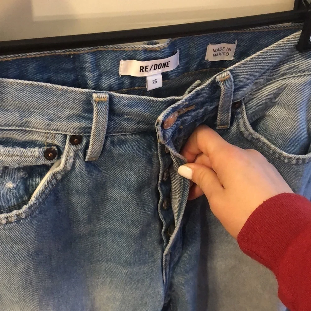 RE/DONE | 90s High Rise Lose Jeans in Light Destroyed 5 - Size 26